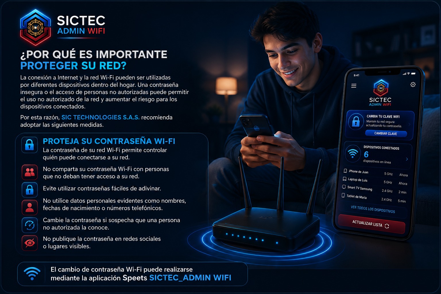 Recomendaciones para proteger la red WiFi