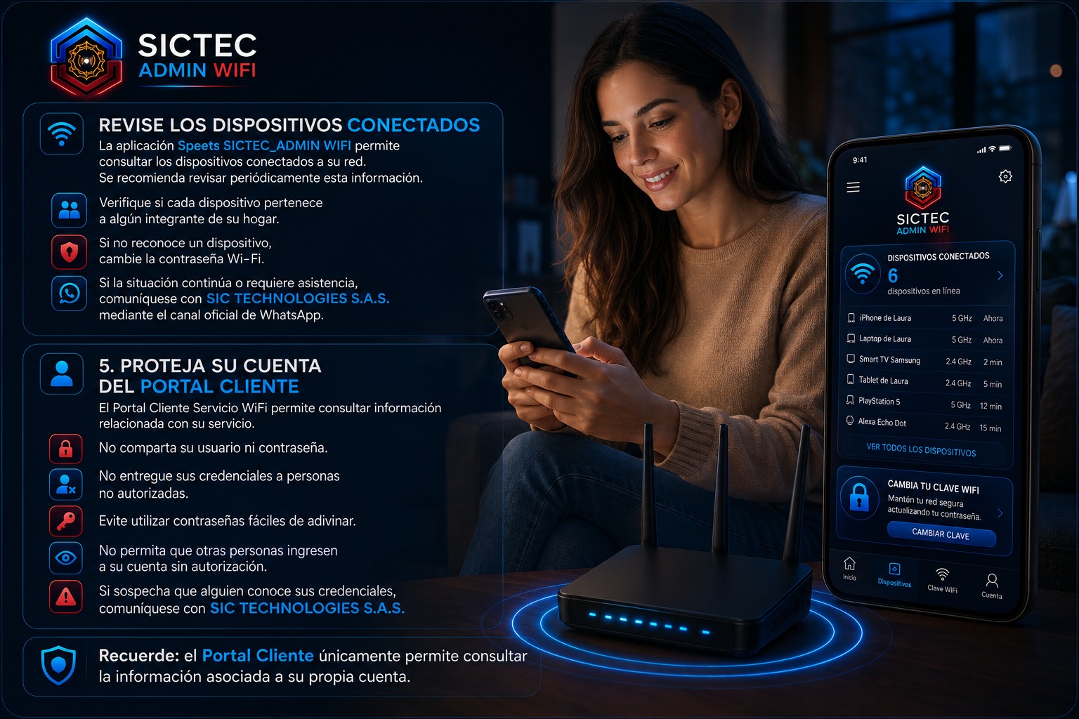 Recomendaciones para revisar dispositivos conectados y proteger la cuenta
